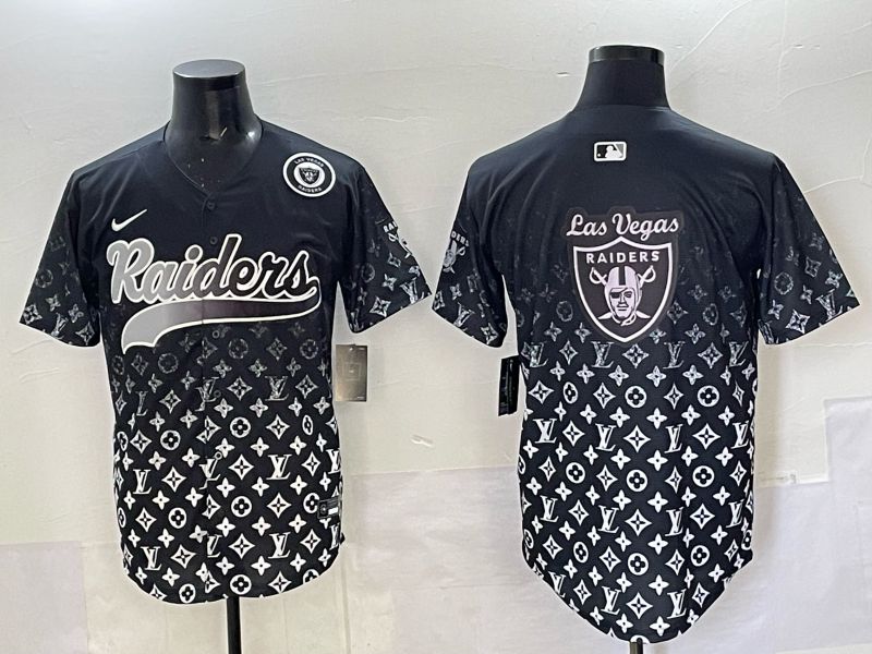Men 2025 Oakland Raiders Blank Black Nike Limited NFL Jersey 017